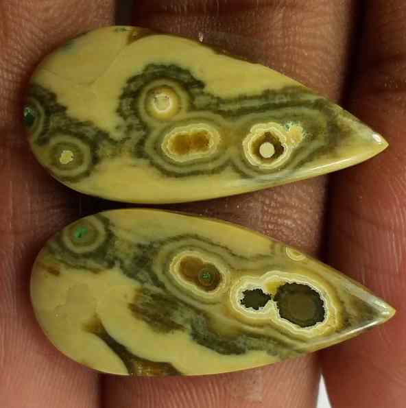 11 Carats  Ocean Jasper 23.99 x 11.60 x 2.87 mm