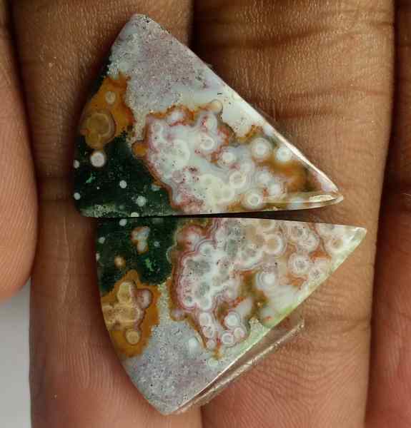 10.55 Carats Ocean Jasper 22.04 x 16.55 x 2.64 mm