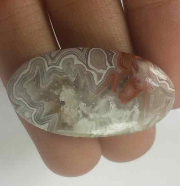 22 Carats Crazy Lace Agate 32.87 x 17.66 x 4.55 mm