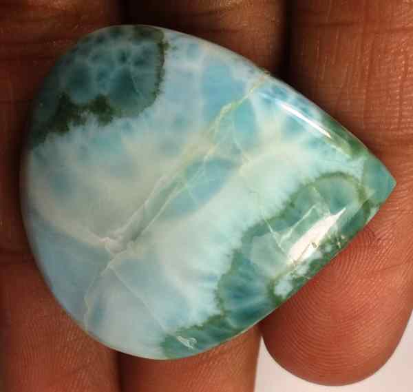 55.45 Carats Larimar 31.60 x 28.37 x 6.86 mm