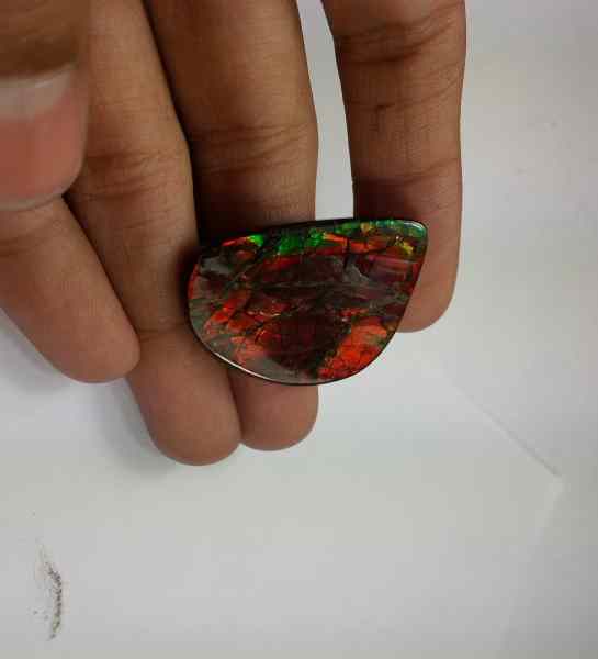 37.15 Carats Ammolite 32.14 x 21.70 x 4.15 mm
