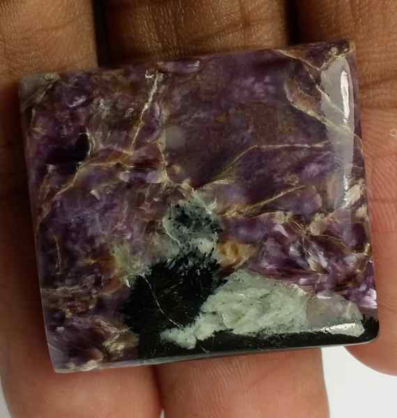 58.55 Carats Charoite 28.20 x 25.88 x 7.41 mm
