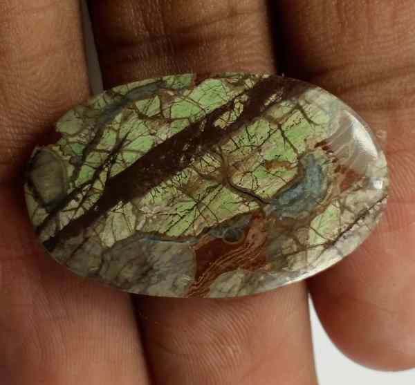 18.25 Carats Mushroom Rhyolite 30.22 x 18.70 x 4.15 mm