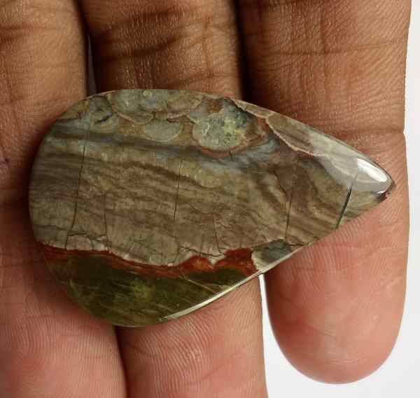 26.1 Carats Mushroom Rhyolite 35.97 x 23.71 x 4.03 mm