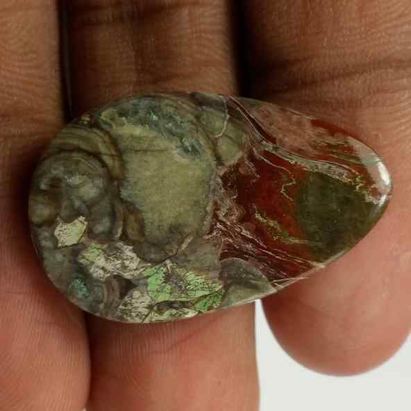 20.1 Carats Mushroom Rhyolite 28.89 x 18.27 x 4.31 mm