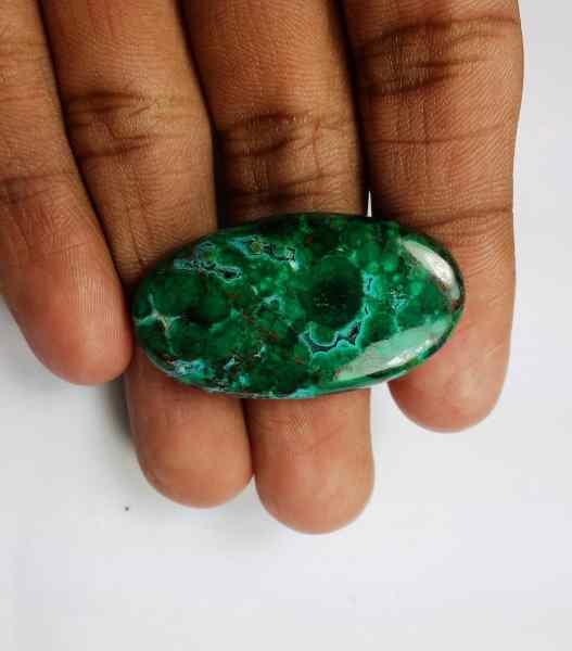 50.05 Carats Chrysocolla Malachite 36.94 x 20.73 x 5.96 mm