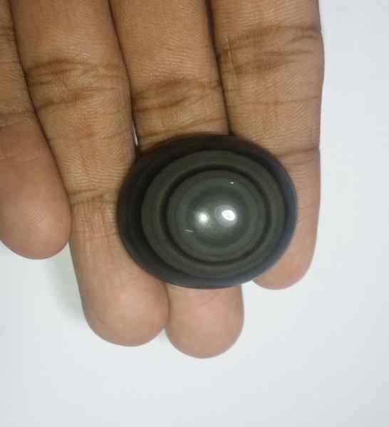 57.75 Carats Rainbow Obsidian 31.02 x 26.29 x 11.50 mm