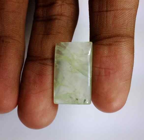 15.1 Carats Prehnite  22.16 x 13.36 x 4.15 mm