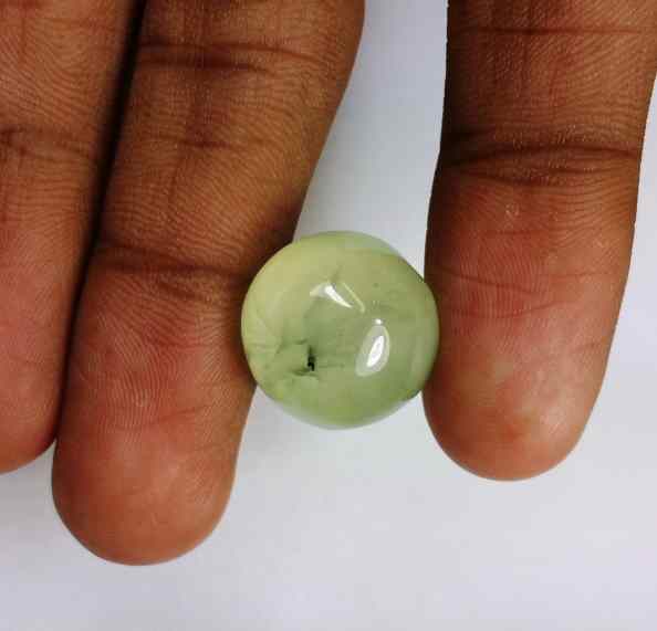 20.75 Carats Prehnite  16.18 x 15.95 x 9.68 mm