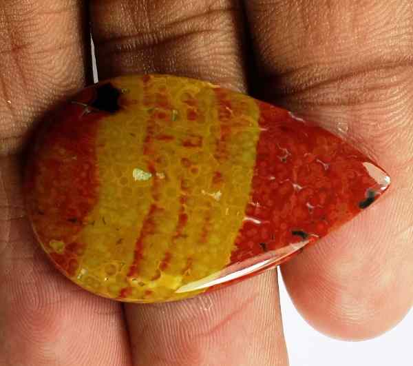 16.25 Carats OceanJasper 34.68 x 21.87 x 3.20 mm