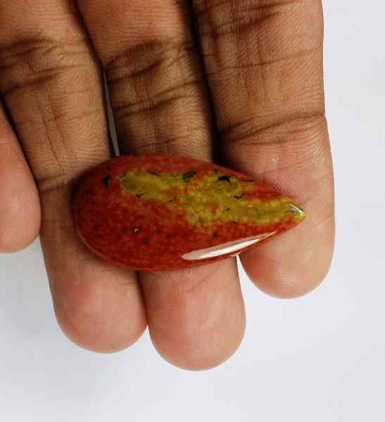 14.75 Carats OceanJasper 34.37 x 17.73 x 3.53 mm