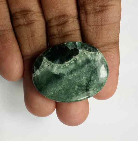 40.45 Carats Seraphinite 32.98 x 26.02 x 5.54 mm