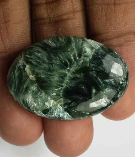 38.4 Carats Seraphinite 34.43 x 23.85 x 6.15 mm