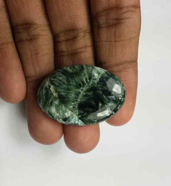 38.4 Carats Seraphinite 34.43 x 23.85 x 6.15 mm
