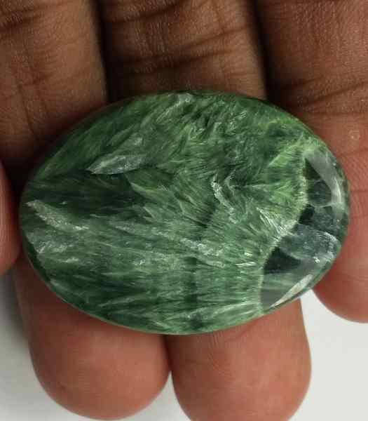 35.4 Carats Seraphinite 33.36 x 24.51 x 5.25 mm