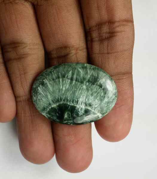 30 Carats Seraphinite 32.34 x 23.65 x 4.71 mm