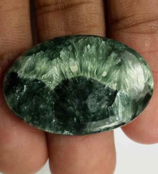 27.15 Carats Seraphinite 31.32 x 20.89 x 4.98 mm