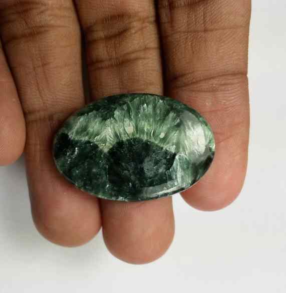 27.15 Carats Seraphinite 31.32 x 20.89 x 4.98 mm