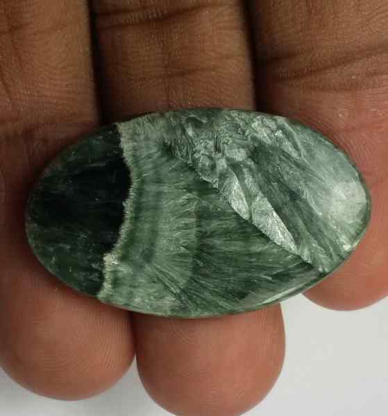 25 Carats Seraphinite 32.59 x 19.85 x 4.58 mm