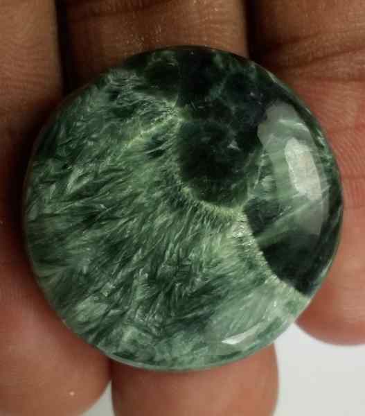 32.1 Carats Seraphinite 26.71 x 26.53 x 5.78 mm