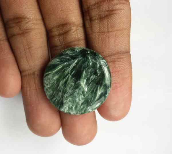 30.5 Carats Seraphinite 26.57 x 26.17 x 5.36 mm