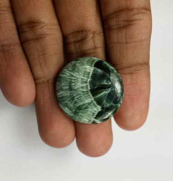 21.7 Carats Seraphinite 25.91 x 25.40 x 4.22 mm