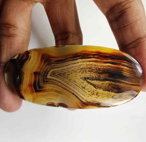 99.25 Carats Montana Agate 72.63 x 33.24 x 4.43 mm