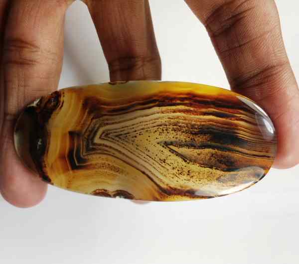 99.25 Carats Montana Agate 72.63 x 33.24 x 4.43 mm