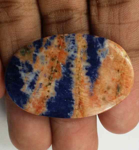 35.2 Carats Multi Sodalite  38.70 x 25.29 x 4.40 mm