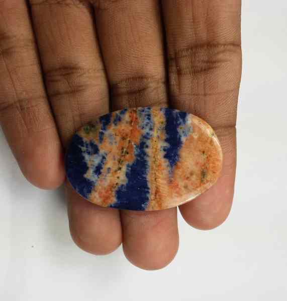 35.2 Carats Multi Sodalite  38.70 x 25.29 x 4.40 mm