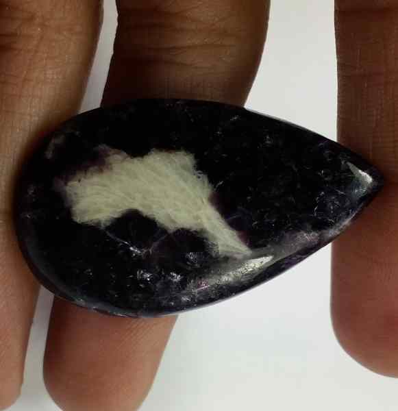 32.8 Carats Lapidolite  37.94 x 22.75 x 5.02 mm