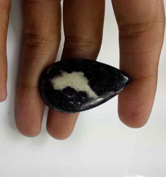 32.8 Carats Lapidolite  37.94 x 22.75 x 5.02 mm