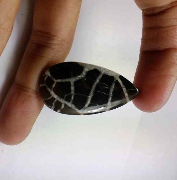 34.9 Carats Morocco Septarian 37.10 x 20.10 x 4.81 mm