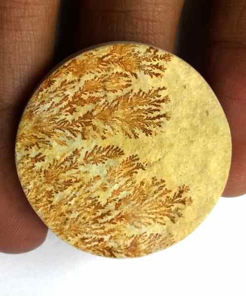 34.25 Carats Psilomelane Dendritic 31.24 x 30.95 x 3.69 mm