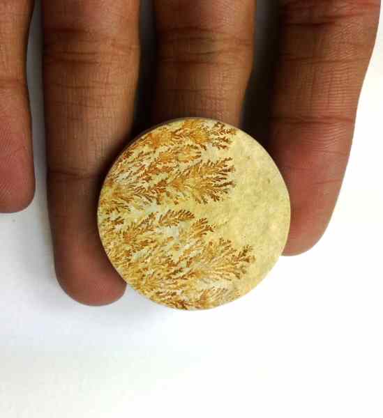 34.25 Carats Psilomelane Dendritic 31.24 x 30.95 x 3.69 mm