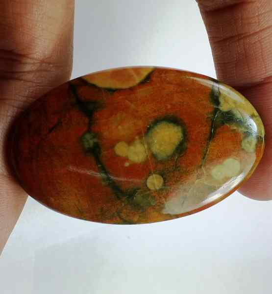50.7 Carats Australian Rainforest Jasper 47.09 x 29.09 x 4.89 mm