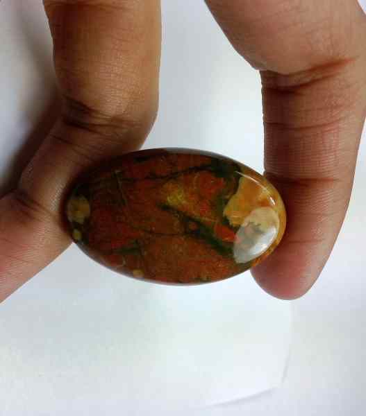 38 Carats Australian Rainforest Jasper 38.37 x 24.49 x 5.62 mm