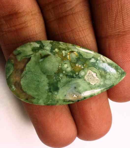22.55 Carats Australian Rainforest Jasper 35.66 x 18.85 x 4.38 mm