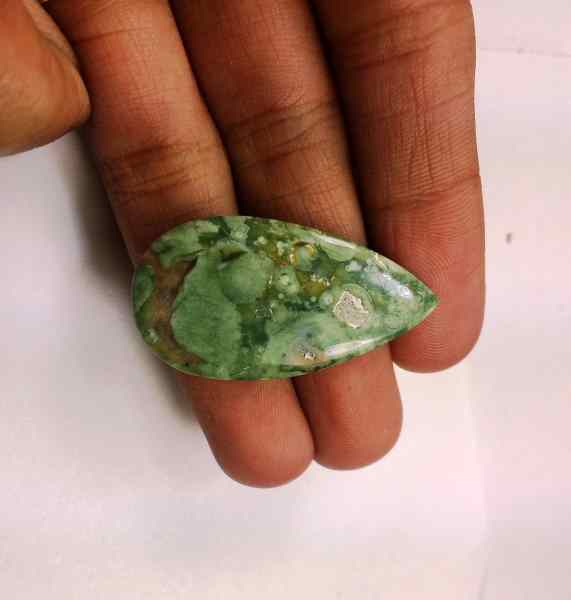 22.55 Carats Australian Rainforest Jasper 35.66 x 18.85 x 4.38 mm