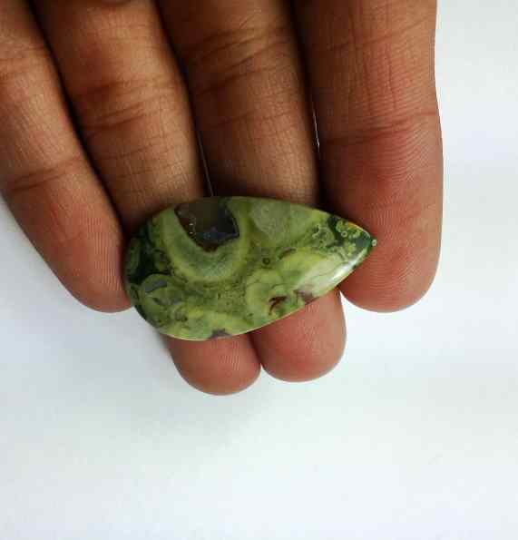 15.5 Carats Australian Rainforest Jasper 33.00 x 18.34 x 3.74 mm