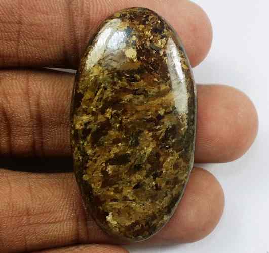 51.25 Carats Bronzite 41.64 x 22.66 x 5.77 mm