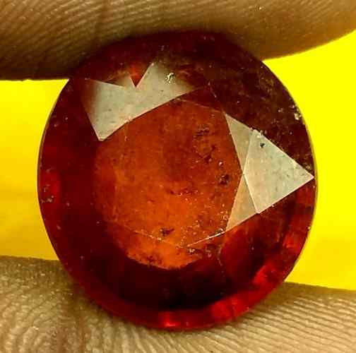 10.64 Carats Ceylon Hessonite 14.34 x 13.52 x 7.05 mm