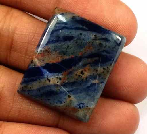 37.43 Carats Sodalite 26.34 x 21.74 x 5.68 mm