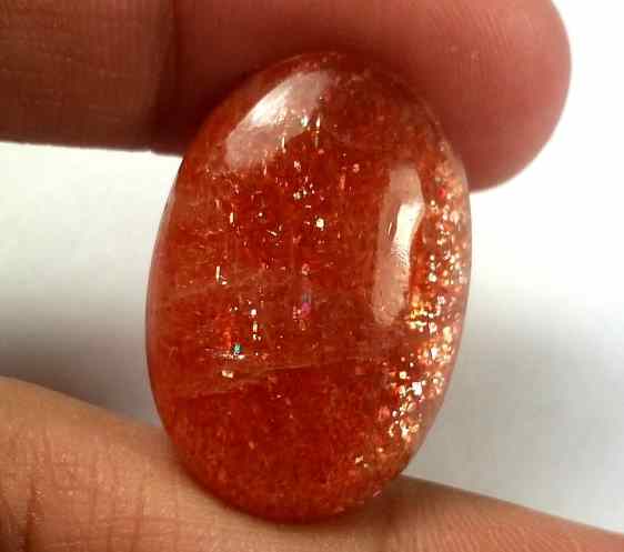 21.79 Carats Sunstone 24.10 x 16.72 x 7.98 mm