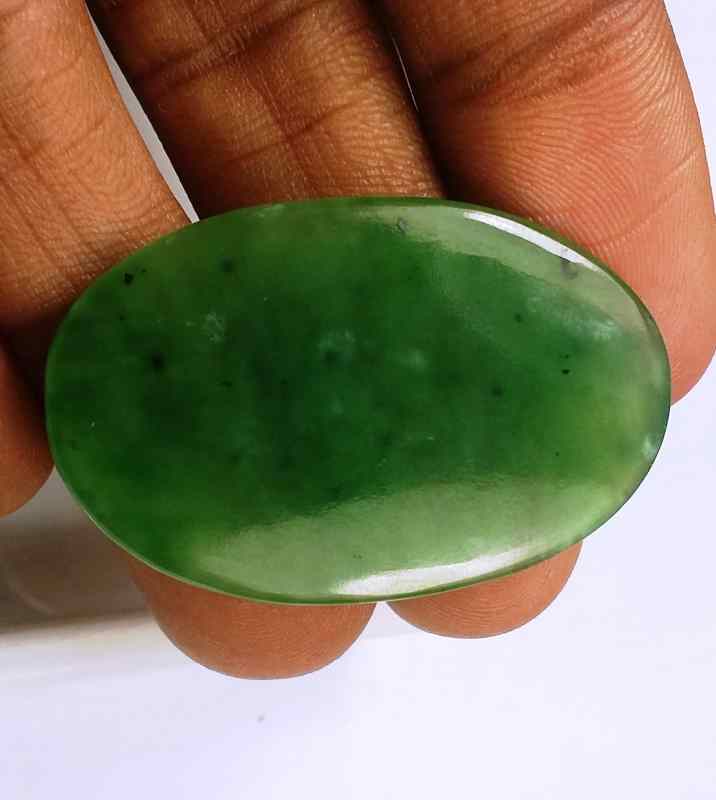 34.92 Carats Nephrite Jade 37.75 x 24.12 x 3.76 mm