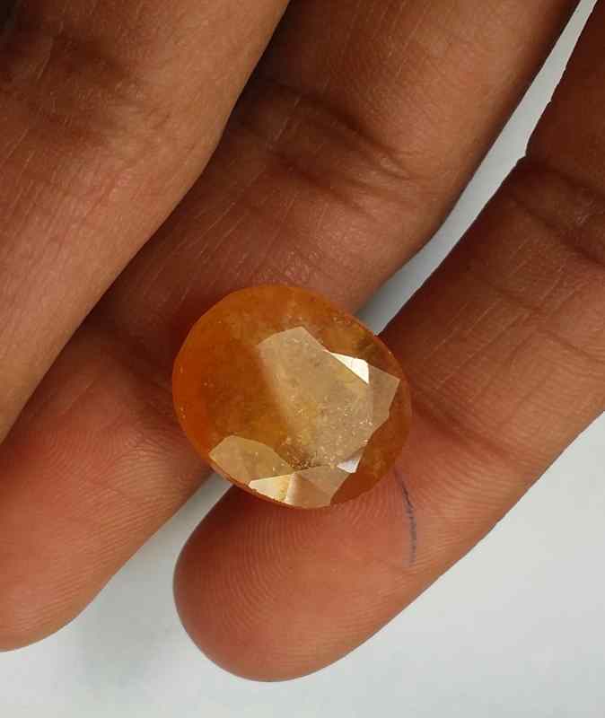 11.49 Carats Yellow Sapphire 16.03 x 12.50 x 4.85 mm