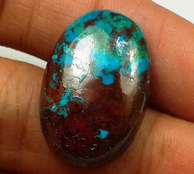 17.65 Carats Chrysocolla 23.21 x 15.35 x 5.90 mm