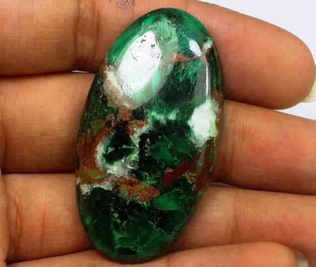 69.9 Carats Chrysocolla 43.67 x 23.54 x 6.32 mm