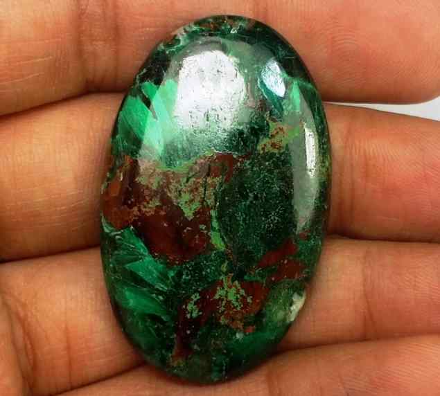 63.69 Carats Chrysocolla 38.73 x 24.30 x 6.10 mm