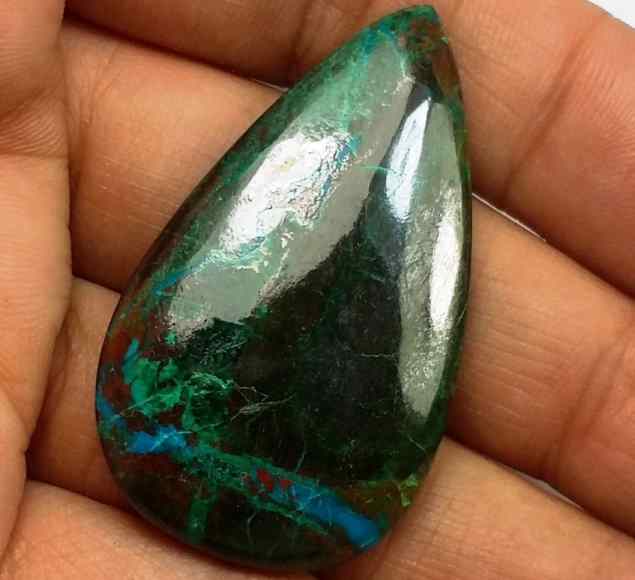 56.74 Carats Chrysocolla 40.01 x 23.65 x 5.68 mm